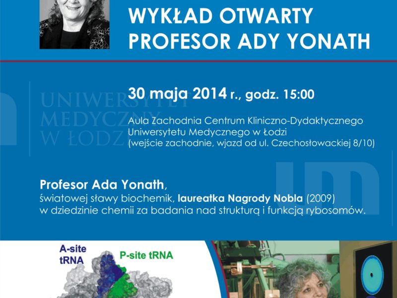 Wykład otwarty Profesor Ady Yonath